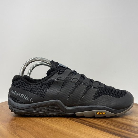 Merrell Trail Glove 5 Women Sz 9 Barefoot Minimalist Running Athletic Shoe Black - Picture 1 of 9